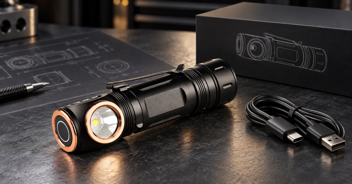 Private label flashlight OEM product showcase