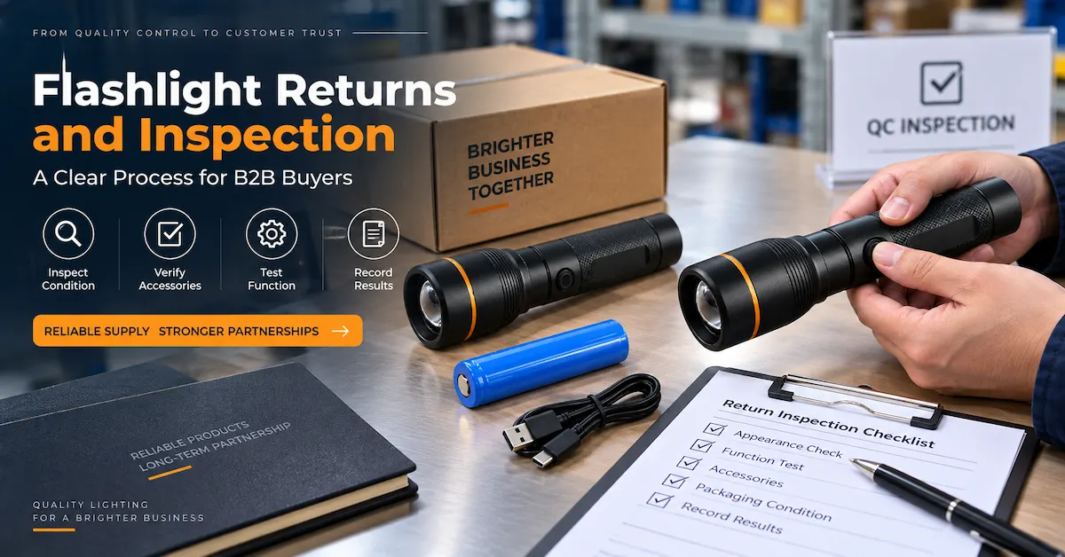 flashlight RMA process