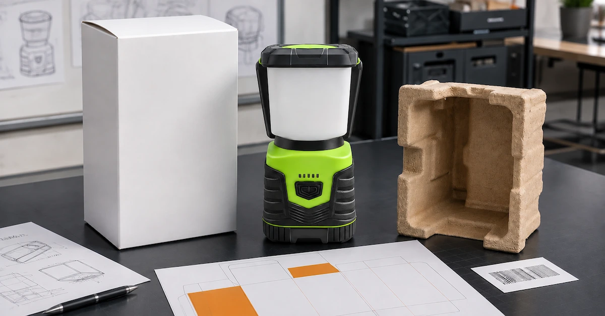 Camping lantern packaging design process