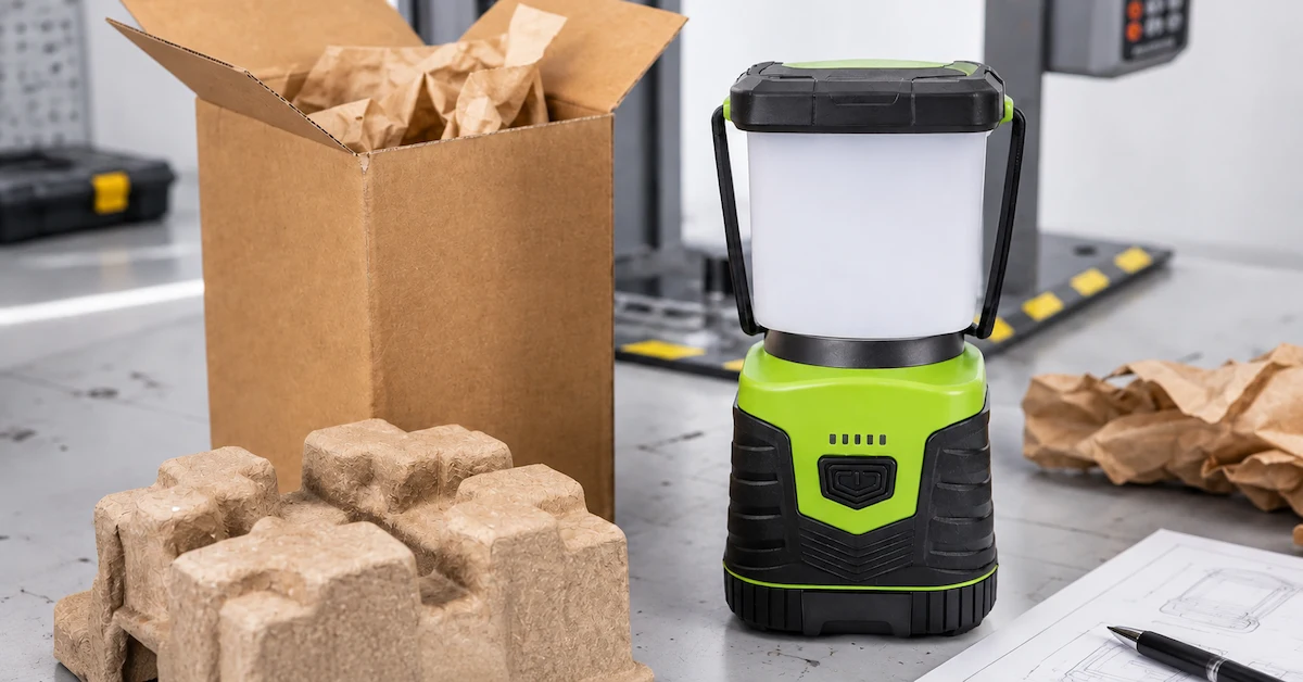 Camping lantern packaging protection test