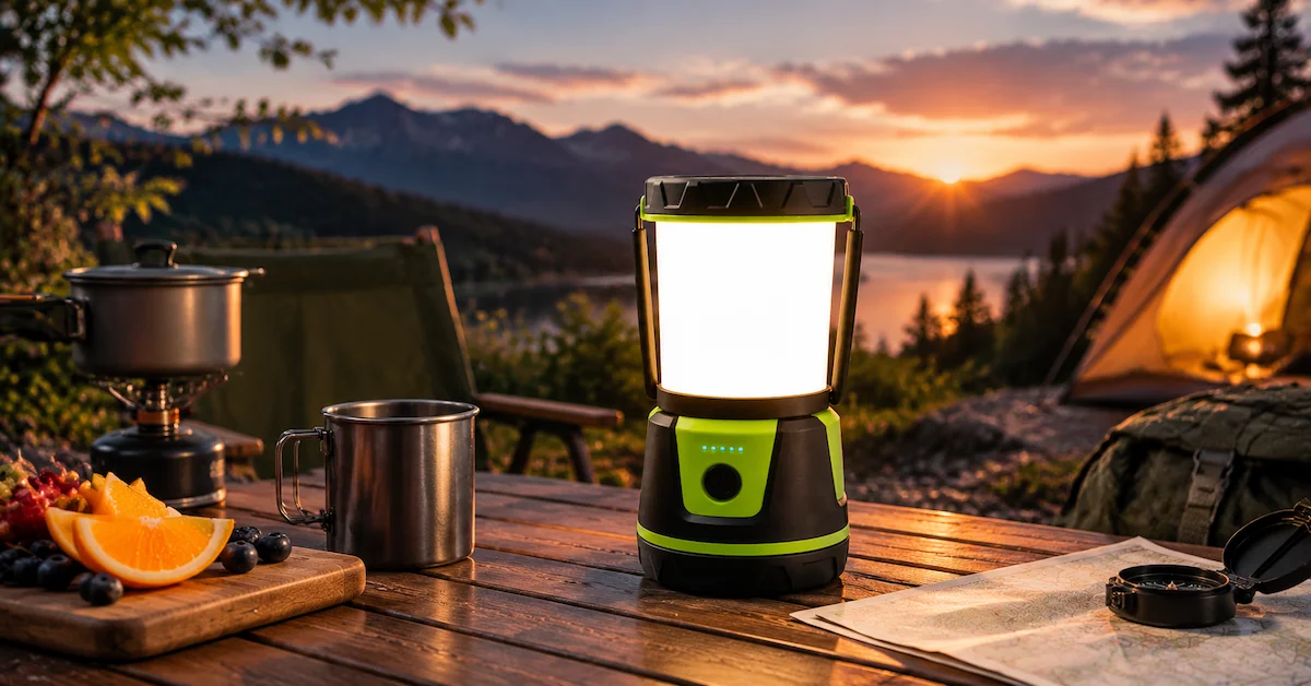 Camping lantern outdoor application scene