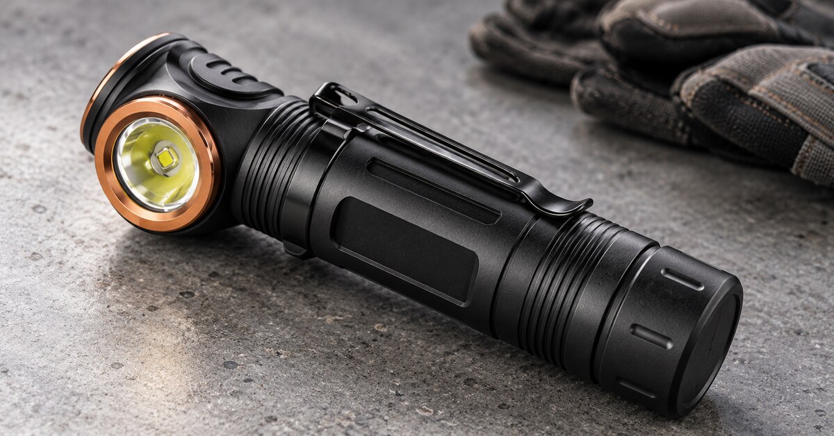 Tactical flashlight switch design concept focused on the physical button